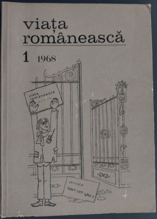 VIATA ROMANEASCA NR 1/1968: Eugen Ionescu/Lucian Blaga/Tudor Vianu/Leonid Dimov+