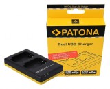 Patona Dual incarcator pentru Sony NP-BX1, NPBX1 incl. USB-C cable