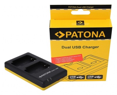 Patona Dual incarcator pentru Sony NP-BX1, NPBX1 incl. USB-C cable foto