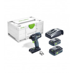 Masina de insurubat cu impact Festool cu 2 acumulatori 18 volti, incarcator, in cutie Systainer (577191)