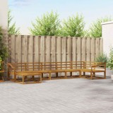 vidaXL Set de canapele de exterior 7 pcs natural Lemn Solid de Acacia 3367907