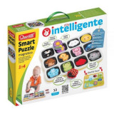 Joc Smart Puzzle - Primele culori si cuvinte, 1-4 ani, Quercetti Q00231