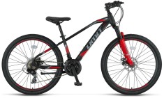 Bicicleta MTB Umit Arcus 2D, culoare negru/rosu , roata 27.5", cadru otel, frana... Cod:62713170003