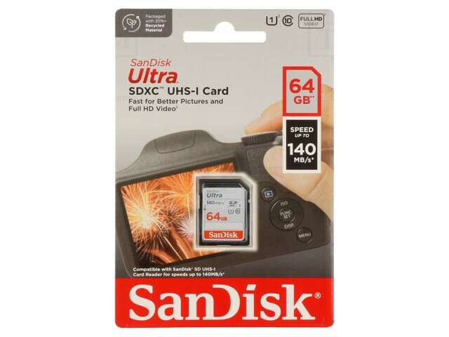 Card de Memorie Ultra 64GB SDXC Class 10 UHS-I 140MB/s