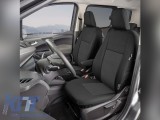 Tapiterie Kegel serie Tailor Made set pentru scaunele din fata si din spate potrivit pentru Ford Transit Courier, Tourneo Courier 2014-2023, negru Per