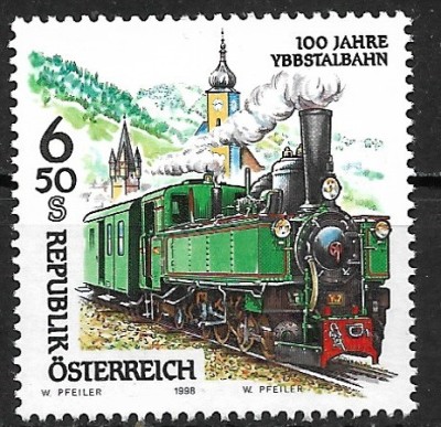 Austria 1998 - Locomotiva 1v..neuzat,pefecta stare(z) foto
