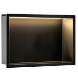 RAFT BAIE INCASTRAT PERETE LED 30x45 black
