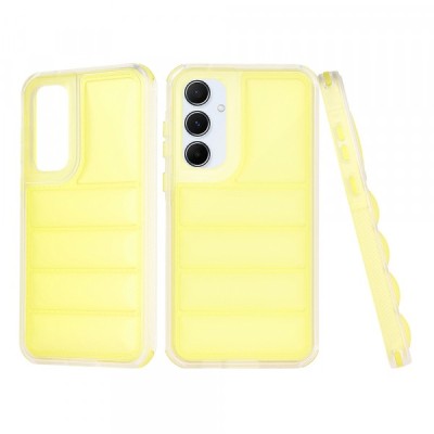 Husa pentru Samsung Galaxy A55 5G A556, Techsuit, Wave Shield, Galbena foto