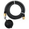 VidaXL Furtun de aspirație cu racorduri din alamă, negru 1,1&quot; 3 m, PVC 151055