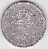 SPANIA 5 PESETAS 1884