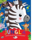 Jungla. Carte de colorat cu activitati