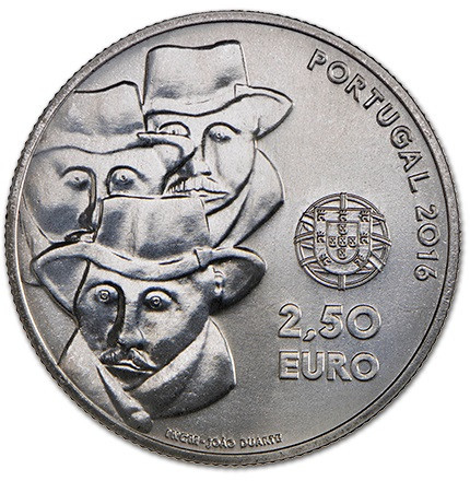 Portugalia 2,5 Euro 2016 (Cantecul Altenjan) KM-868 UNC !!!