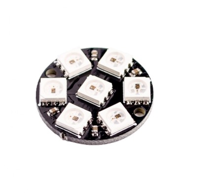 Placa cu 7 LED-uri RGB WS2812 (w.216) foto