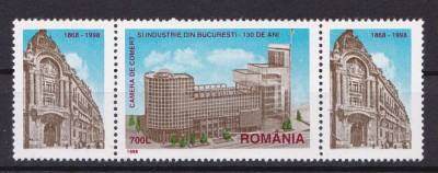 TSV % - 1998 LP 1446 A - INFIINTAREA CAMEREI DE COMERT, CU VINIETA, MNH/**LUX foto