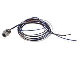 Conector M12 soclu mamă 4 pini 4A 250V IP67 drept cu cablu 1m LUTRONIC