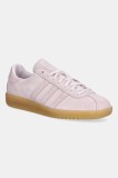 adidas Originals sneakers din piele &icirc;ntoarsă Bermuda culoarea roz, JS3973