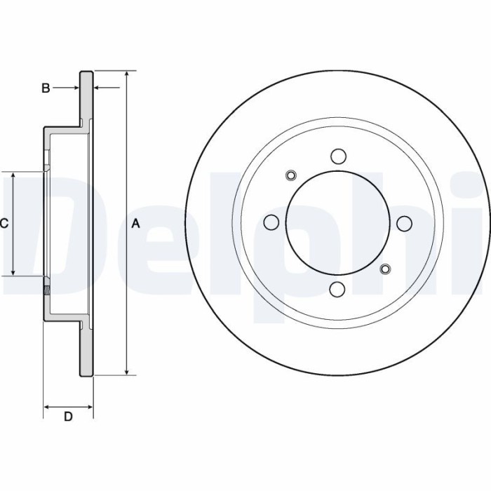 DELPHI BG3203 Disc frana