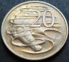 Moneda 20 CENTI - AUSTRALIA, anul 1968 * cod 2485, Australia si Oceania