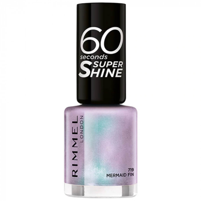 Lac de Unghii Rimmel 60 Seconds Super Shine, 719 Mermaid Fin, 8 ml, Lac pentru Unghii, Lac de Unghii Rimmel, Lac de Unghii Rimmel London, Lac de Unghi