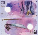 INSULELE MALDIVE 20 rufiyaa 2020 polymer UNC!!!