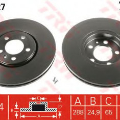 Disc frana VW GOLF V (1K1) (2003 - 2009) TRW DF4027