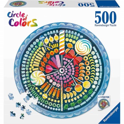 Puzzle Cerc Bomboane, 500 Piese foto