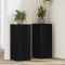 vidaXL Suport pentru plante 2 pcs Stejar negru 30 x 30 x 70 cm 869232