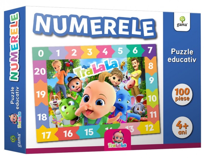 Numerele Puzzle Educativ, - Editura Gama