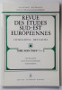 REVUE DES ETUDES SUD - EST EUROPENNES - CIVILISATIONS - MENTALITES , TOME XXXIV , NR. 1-2 , 1996 , ARTE RELIGIEUX , CROYANCES ET IDENTITES TURCO - GRA