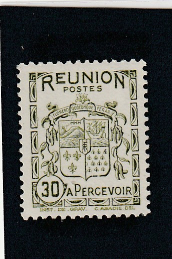 Reunion 1933 - Taxe.,dant., MNH,Mi.P18