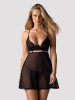 Chemise Nutris Obsessive, Negru, XS/S