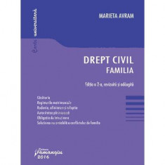 Drept civil. Familia - Paperback brosat - Marieta Avram - Hamangiu