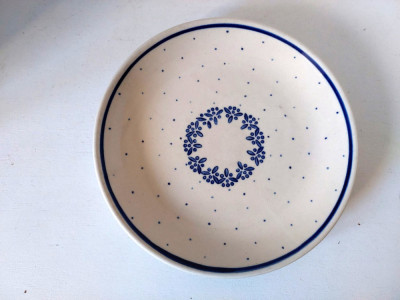 Farfurie ceramica Hand Made in Poland, 20cm diametru foto