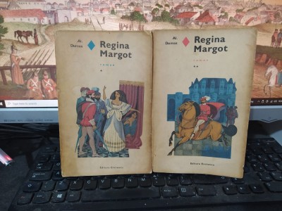 Al. Dumas, Regina Margot, vol. 1-2, Romanul de dragoste 16-17 București 1970 218 foto