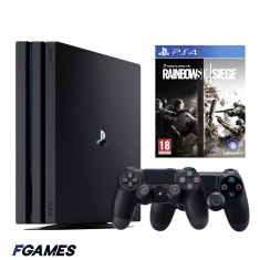 Consola Sony Playstation 4 Pro Ps4 1tb + Doua Controllere + Tom Clancy&amp;#x2019;s Rainbow Six Siege PlayStation 4, Second-Hand