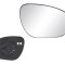 Geam oglinda exterioara cu suport fixare Nissan Juke (F15), 06.2010-08.2014, Dreapta, geam convex; cromat, View Max