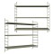 Set 2 buc raft perete Str&auml;ngn&auml;s 50x60x15cm otel camel [en.casa] HausGarden Leisure