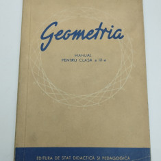 GH. D. SIMIONESCU, CEZAR COSNITA - GEOMETRIA - MANUAL PENTRU CLASA a IX-a