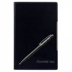 Set pix Scrikss cu agenda A5 neagra