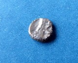 Hemiobol Argint Atena, Attica (515-510 BC), Moneda Antica Greceasca 7mm, 0.36g
