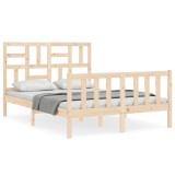 Cumpara ieftin Cadru de pat fara saltea, 140x200 cm, lemn masiv pin