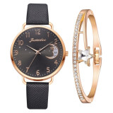 Cumpara ieftin Set cadou cu ceas de dama Fulaida negru XR4379 si bratara eleganta