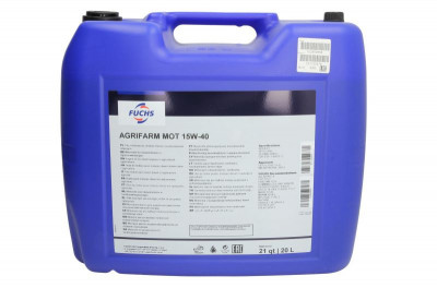 Engine oil AGRIFARM (20L) 15W40 ;API CI-4; SL; ACEA E7; ALLISON C4; CATERPILLAR ECF-1A; CATERPILLAR ECF-2; CATERPILLAR TO-2; CUMMINS 20071; CUMMINS 20 foto