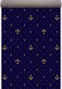 Traversa Bisericeasca Festonata Surfilata, Model Lotos 578-810, Latime 2m, Marime 200 x 300 cm, Albastru, Inaltime Fir 9 mm, Antialergic, Polipropilen