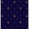 Traversa Bisericeasca Festonata Surfilata, Model Lotos 578-810, Latime 2m, Marime 200 x 300 cm, Albastru, Inaltime Fir 9 mm, Antialergic, Polipropilen