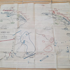 Harta. Schita nr.5, nr.45 si nr.20, primul razboi mondial, detalii in descriere