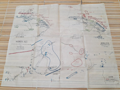 Harta. Schita nr.5, nr.45 si nr.20, primul razboi mondial, detalii in descriere foto