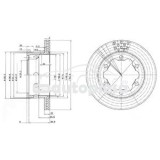 Disc frana RENAULT MASTER II platou / sasiu (ED/HD/UD) (1997 - 2013) KRIEGER 0950004010