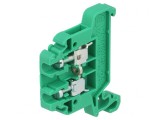 Conector de &Icirc;mbinare Șine 0,5-2,5mm&sup2;, 2 Borne, Verde TS35