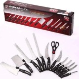 Cumpara ieftin Set 13 Cutite Bucatarie Miracle Blade World Class, Otel Inoxidabil, Ascutite, Friptura, Chef, Filetat, Universal, Branza, Foarfeca